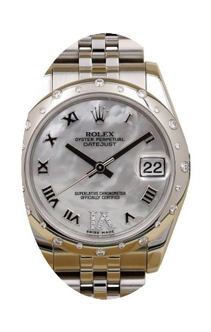 Rolex Datejust Ladies Midsize 178344-MOP...