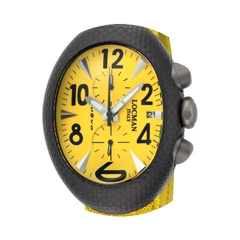 Locman Nuovo Carbonio Yellow Dial Yellow...
