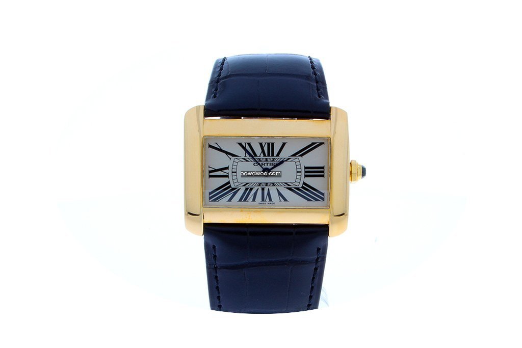 Cartier Divan Large 18 krt gold watch...