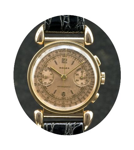 Rolex Chronograph rose gold pink dial re...