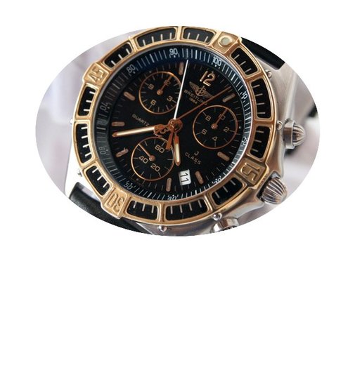 Breitling CLASSE J chrono Or et Acier Ho...