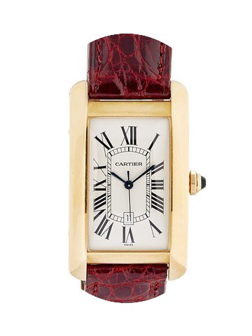 Cartier Tank Americaine Grande In Oro Gi...