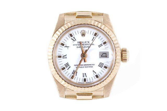 Rolex Ladies Yellow Gold President - Whi...