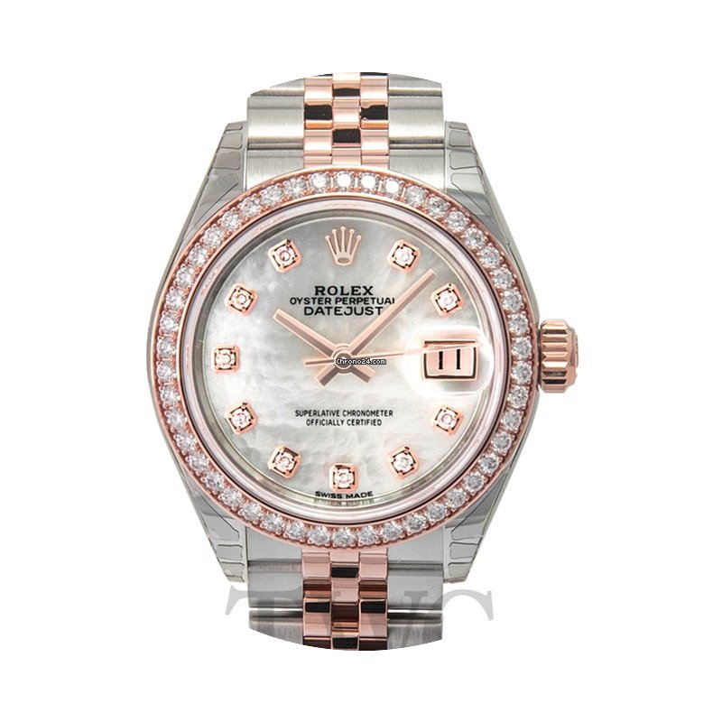 Rolex Lady-Datejust 28 White MOP Steel/1...
