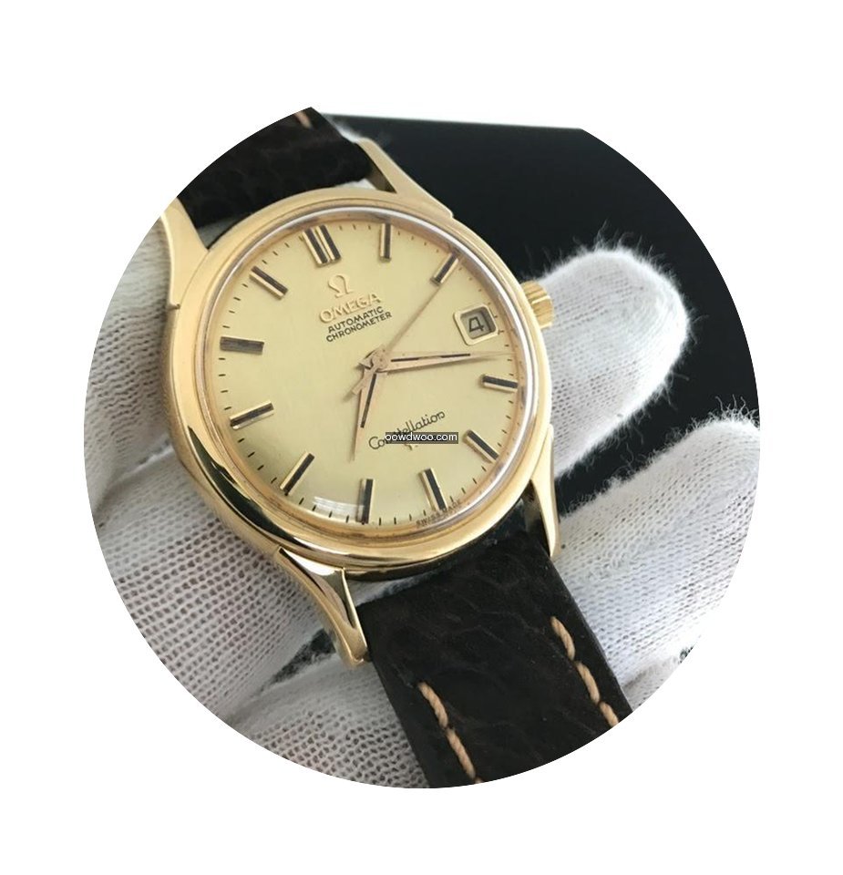Omega Constellation Automatic Yellow Gol...