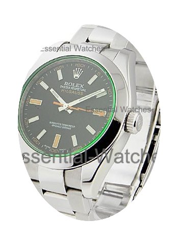 Rolex Used Milgauss Green Crystal...