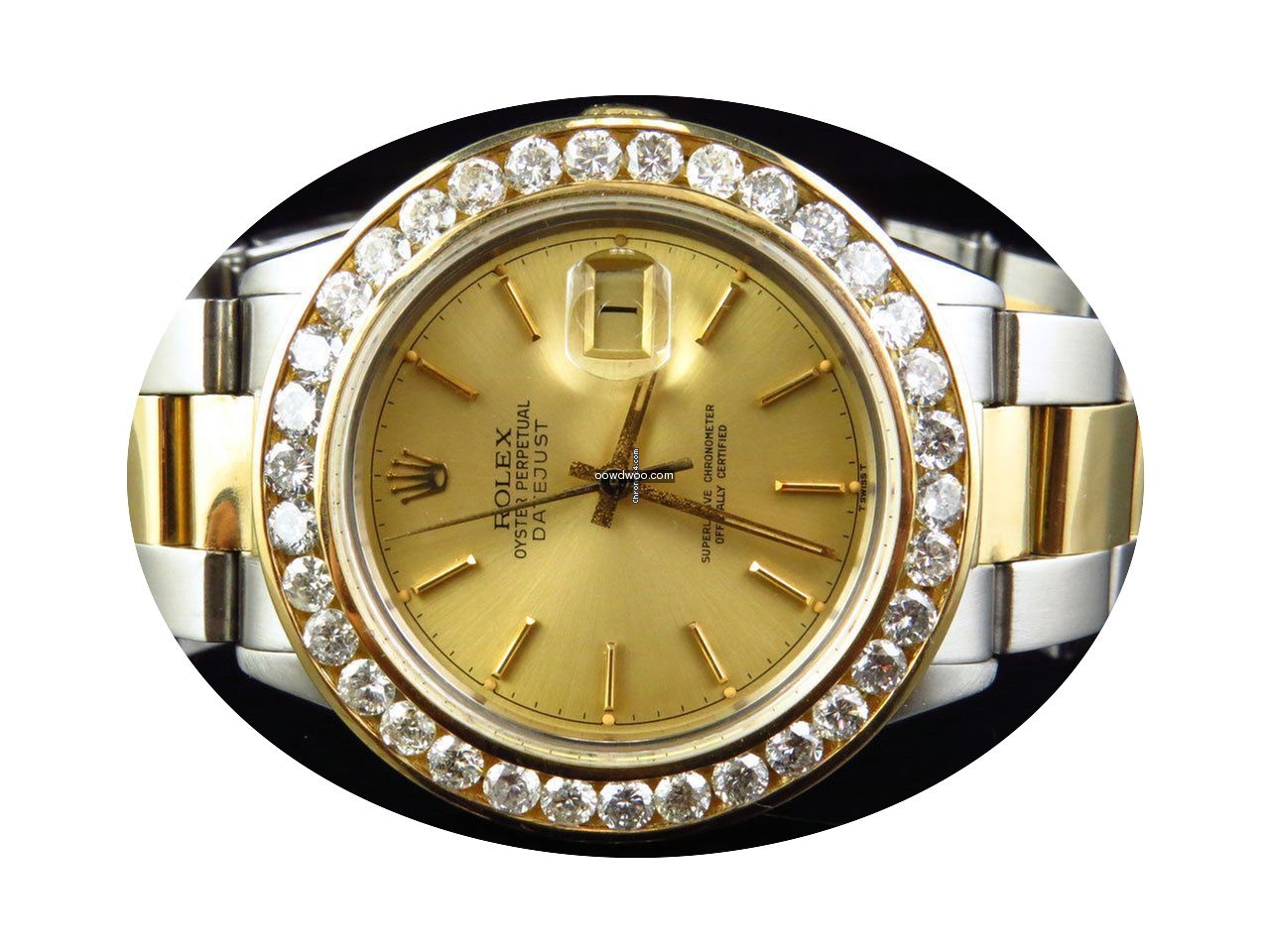 Rolex Mens Rolex Datejust Oyster 18K Sta...