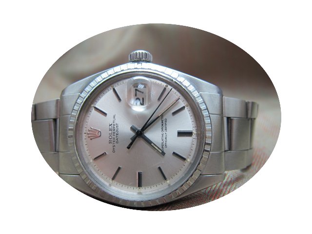 Rolex Vintage Datejust 1603 Black Marker...