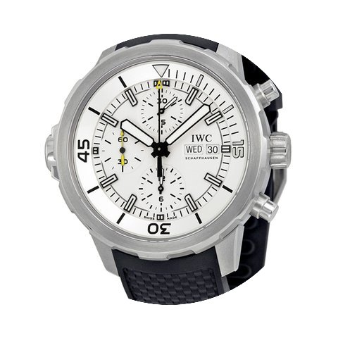 IWC Aquatimer Chronograph Silver Dial Bl...