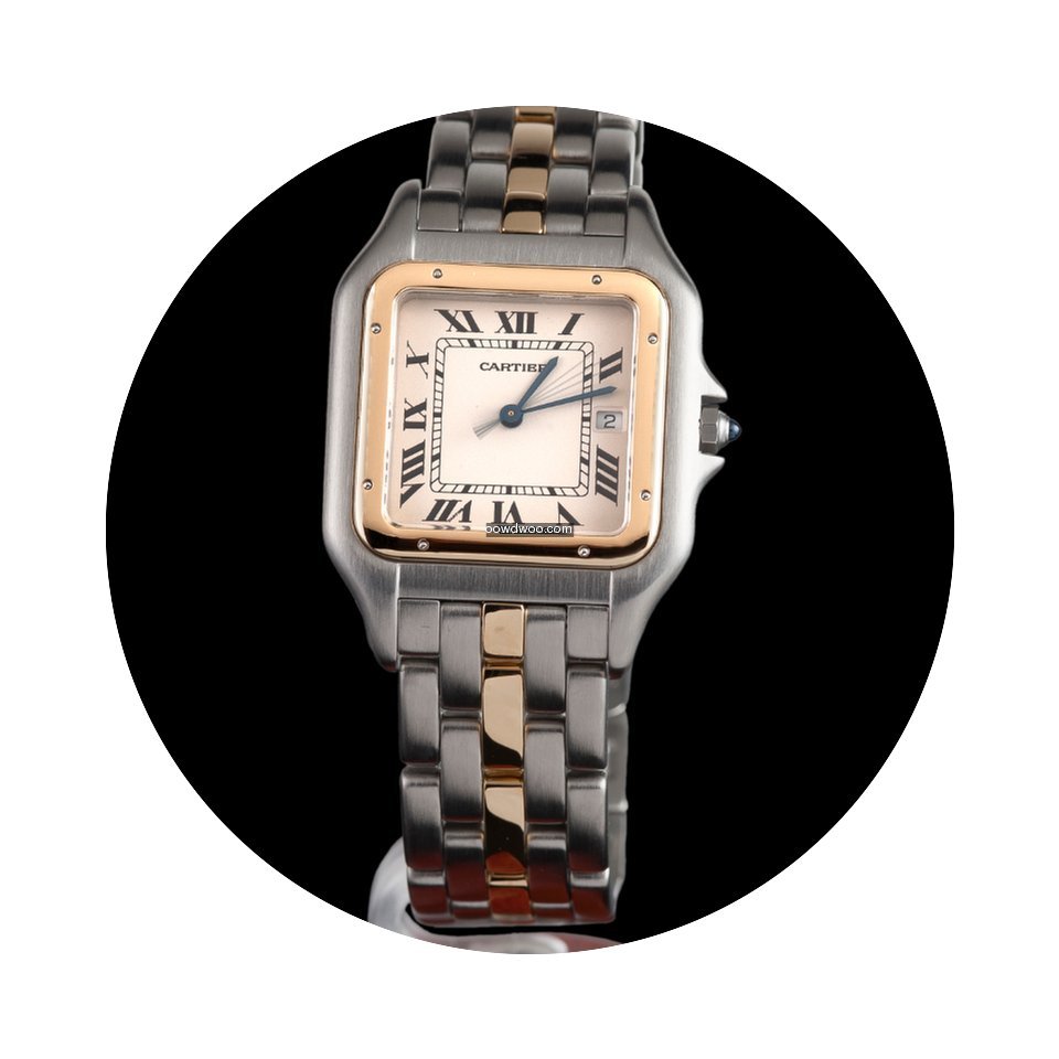 Cartier Panthere Steel and Gold Quartz M...