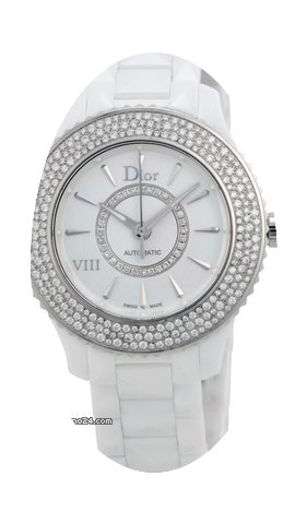 Dior VIII Automatic Diamond White Cerami...