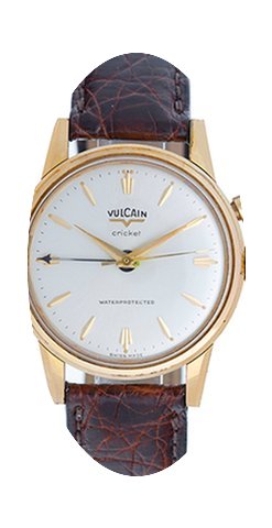 Vulcain Cricket Men's Vermeil Alarm Watc...