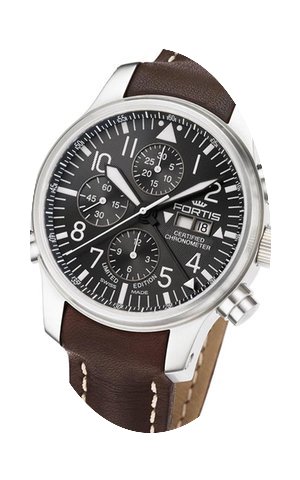 Fortis F-43 Black Label Chronograph Alar...