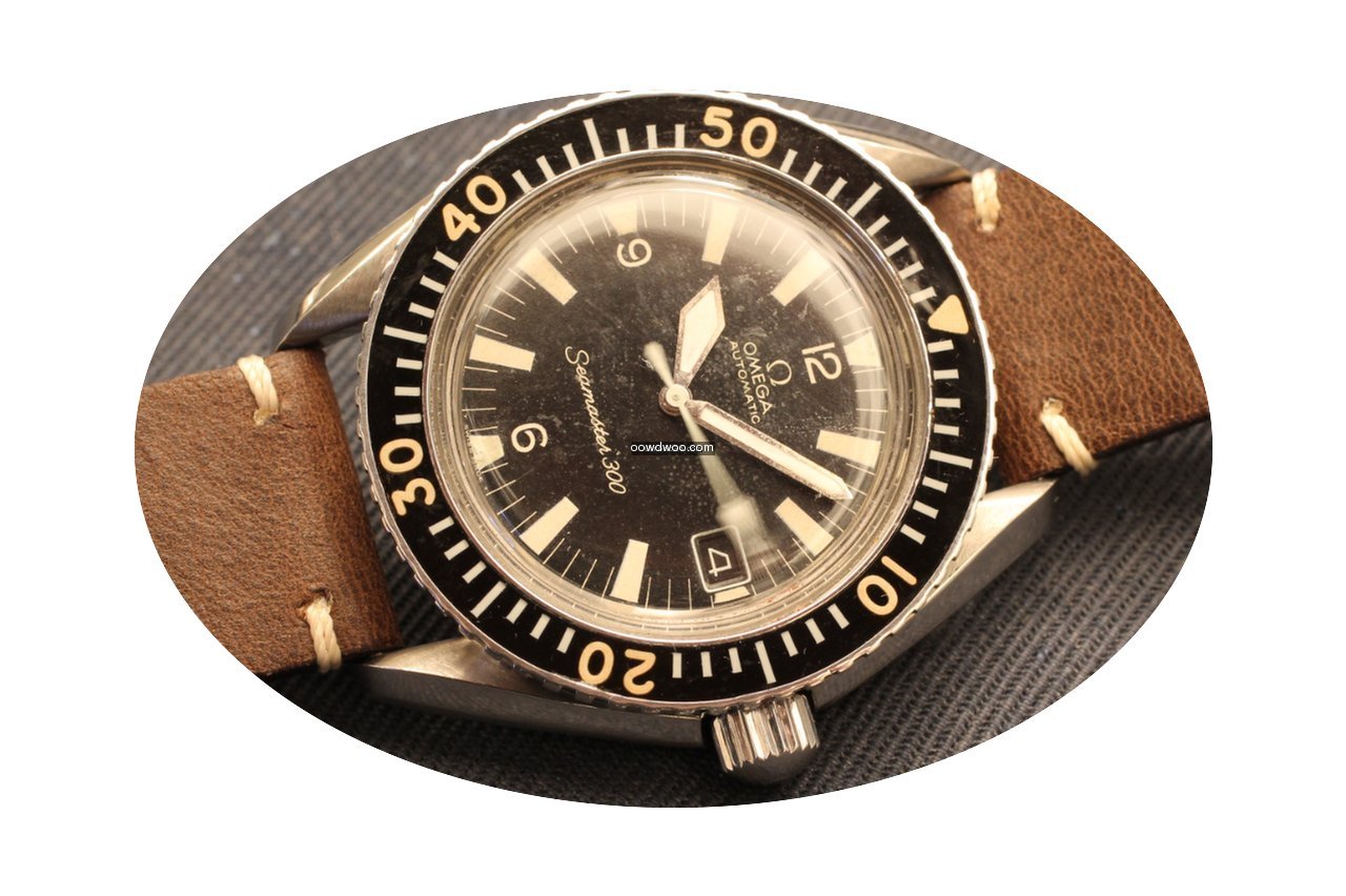 Omega seamsster 300 diver, gilt dial bac...