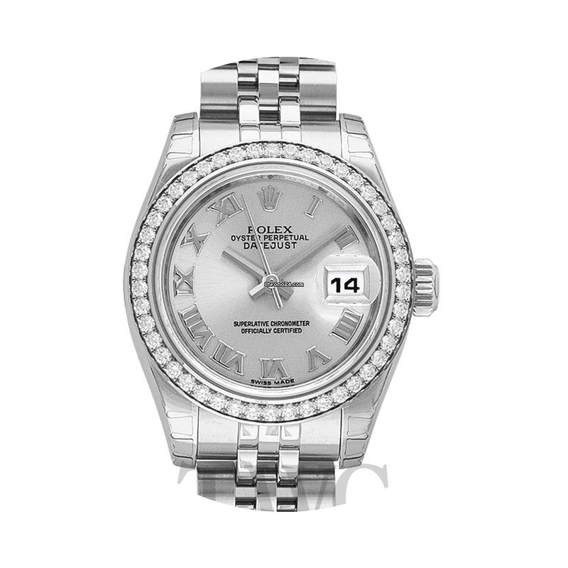 Rolex Lady Datejust Silver Steel Dia 26m...