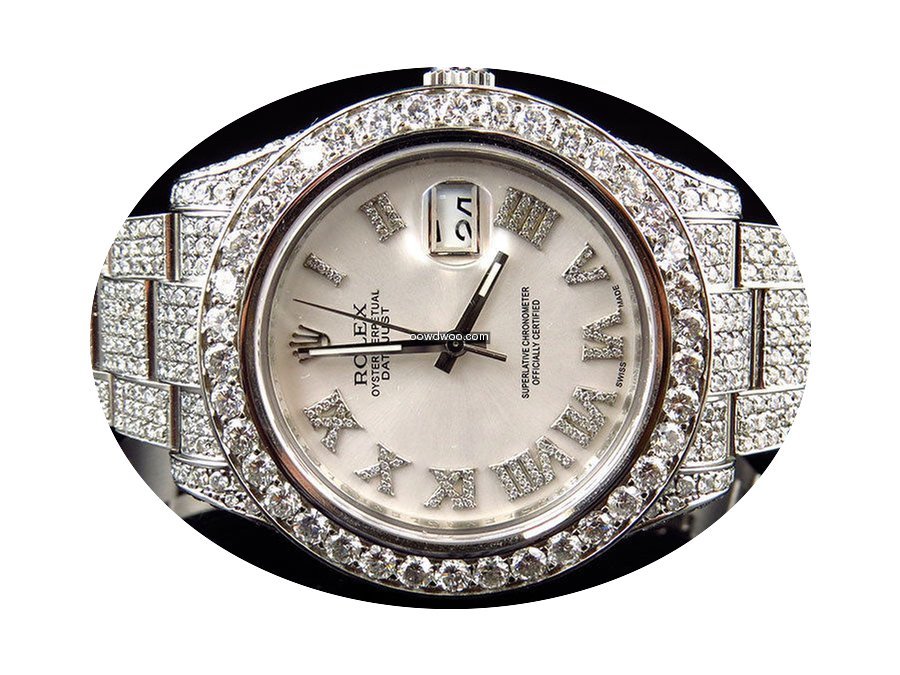 Rolex Mens 41 MM Custom Datejust II 2 Wa...