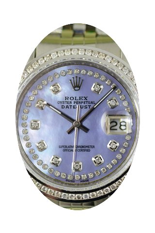 Rolex Datejust mit Perlmutt Zifferblatt ...