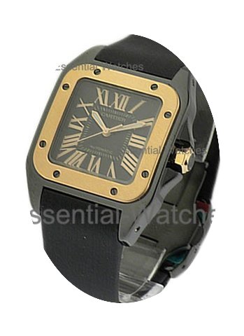Cartier Santos 100 in PVD...