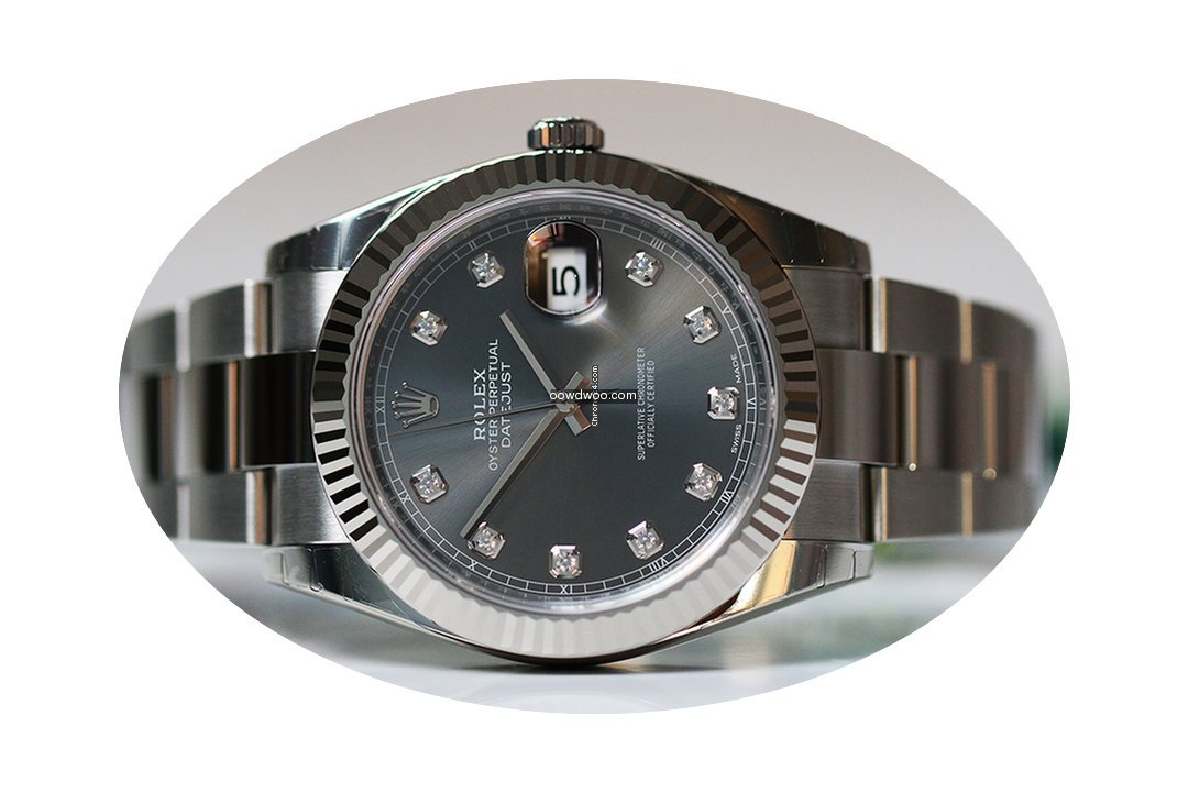 Rolex Datejust 126334 slate diamonds dia...