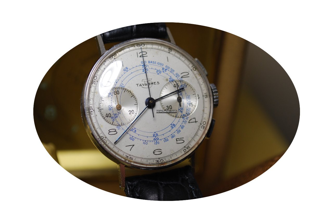 Tavannes Cronografo vintage anni 40 Land...