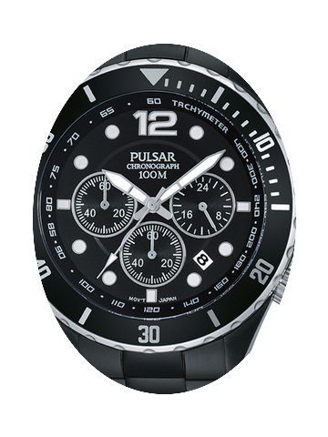 Pulsar PT3721X1 Chronograph 45mm schwarz...