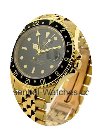 Rolex Used Yellow Gold GMT Master 16758...