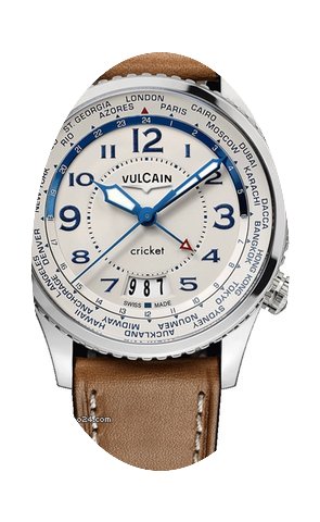 Vulcain Aviator Intrument Cricket GMT Op...