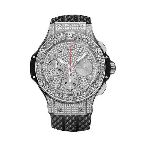 Hublot Big Bang 41mm Steel Full Pave Sta...