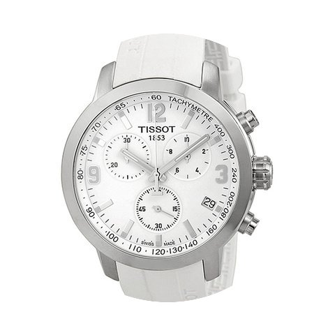 Tissot PRC 200 Chronograph White Dial Wh...