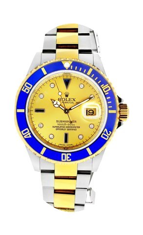 Rolex Submariner 16613 40mm Factory Cham...