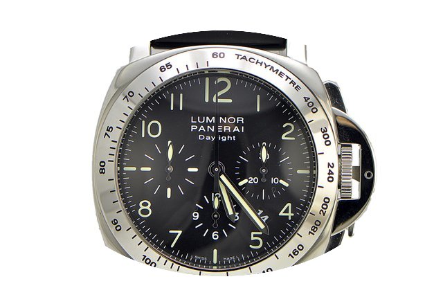 Panerai Pam 196 Stainless Steel on Rubbe...