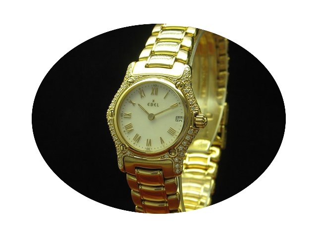 Ebel 1911 18kt 750 Gold Damenuhr Mit Bri...