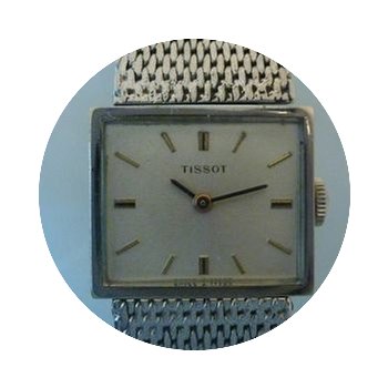 Tissot vintage square lady steel watch m...