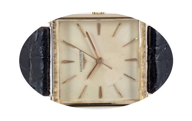 Longines Carré or rose Circa 1950 Jumbo...