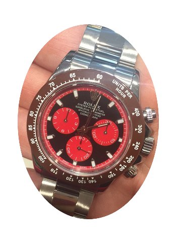 Rolex Daytona Watch With Brown Ceramic B...
