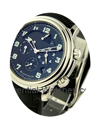 Blancpain Leman Alarm GMT Mens in Steel...