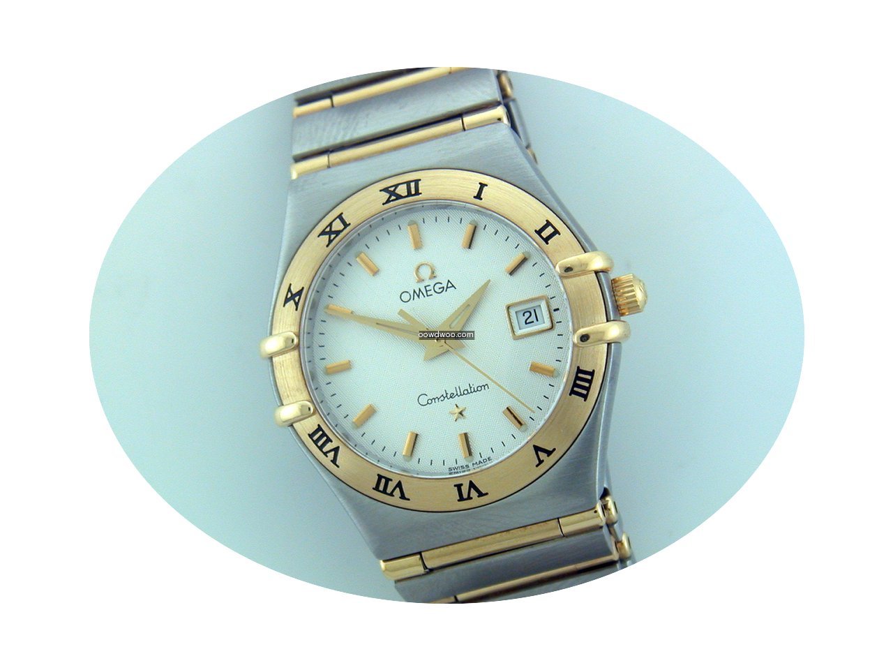 Omega ladies Constellation stainless ste...