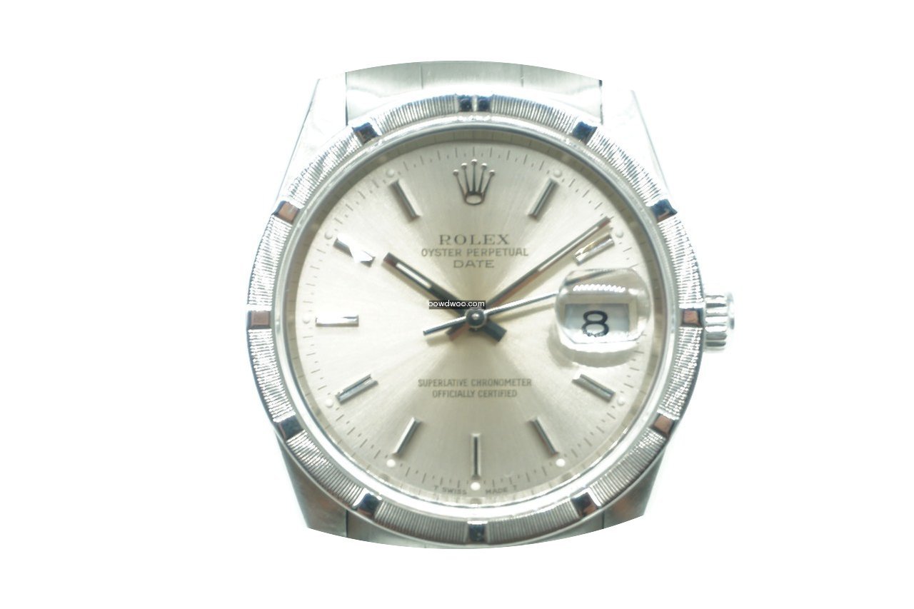 Rolex Oyster Perpetual Date Silver Dial...