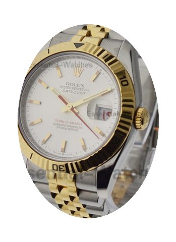 Rolex Used Steel and Yellow Gold Turnogr...