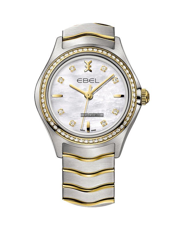 Ebel Wave Lady 30mm Brillant Bicolor Sta...