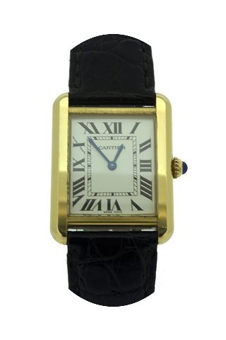 Cartier Unisex Tank Solo 2743 18ct Yello...