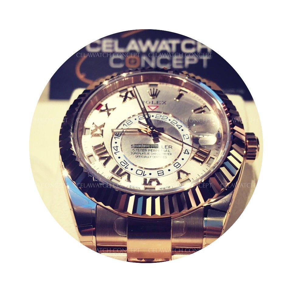 Rolex Sky-Dweller Sundust Dial Everose G...