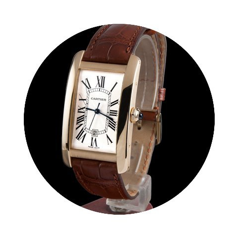 Cartier tank americane automatic yellw g...