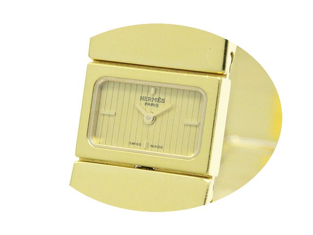 Hermès Loque Gold Plated Quartz Ladies ...