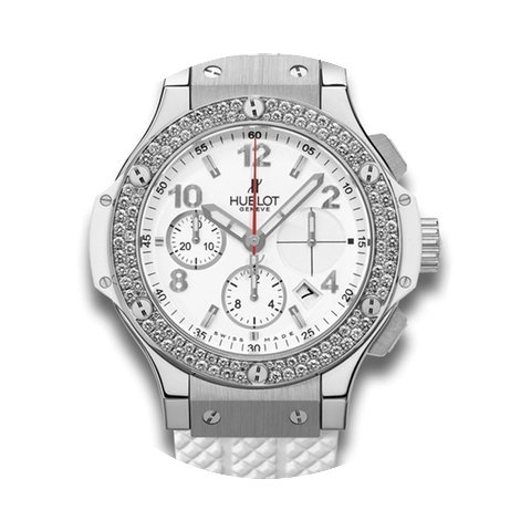 Hublot Big Bang 41mm Steel Diamonds Rubb...