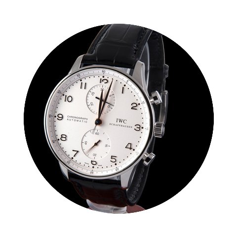 IWC portuguieser chrono automatic steel...