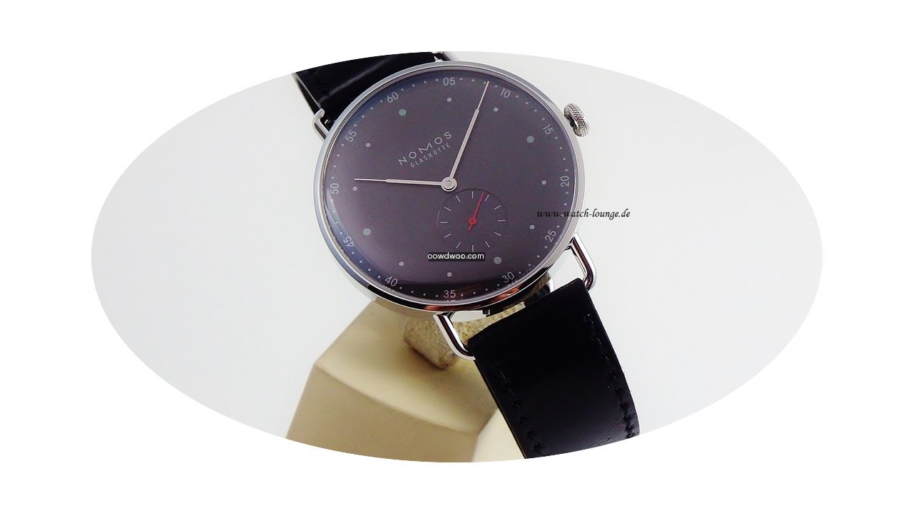 Nomos Metro 38 stadtschwarz unworn box a...