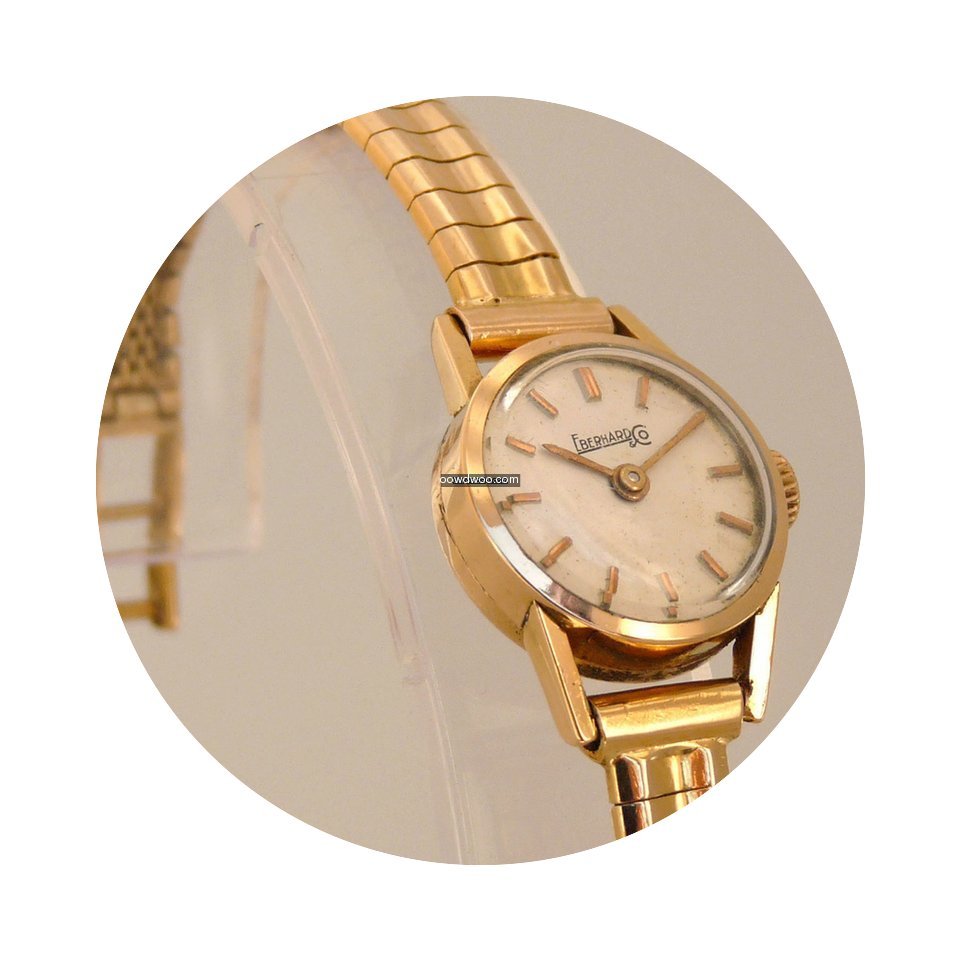 Eberhard & Co. 18K Gold Ladies Vintage...