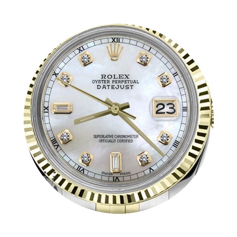Rolex Ladies Rolex 31mm Datejust2tone Wh...