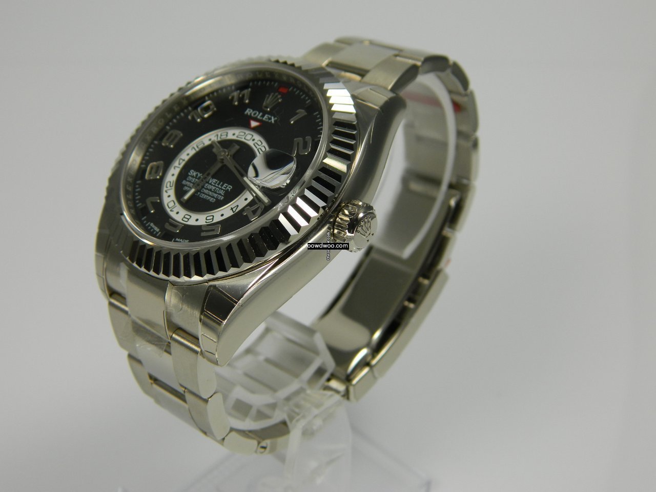 Rolex SKY-DWELLER W. GOLD BLACK DIAL   N...